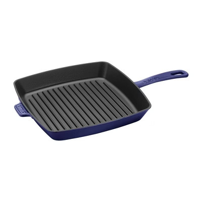 Staub Cast Iron 12-inch Square Grill Pan - Dark Blue | Target