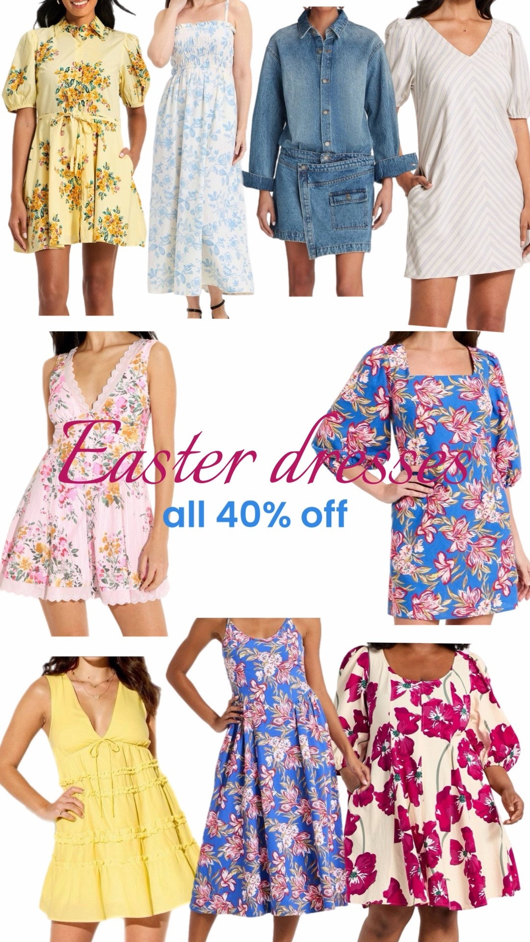 Easter dresses all 40% off

#LTKSaleAlert #LTKSeasonal #LTKmomlife