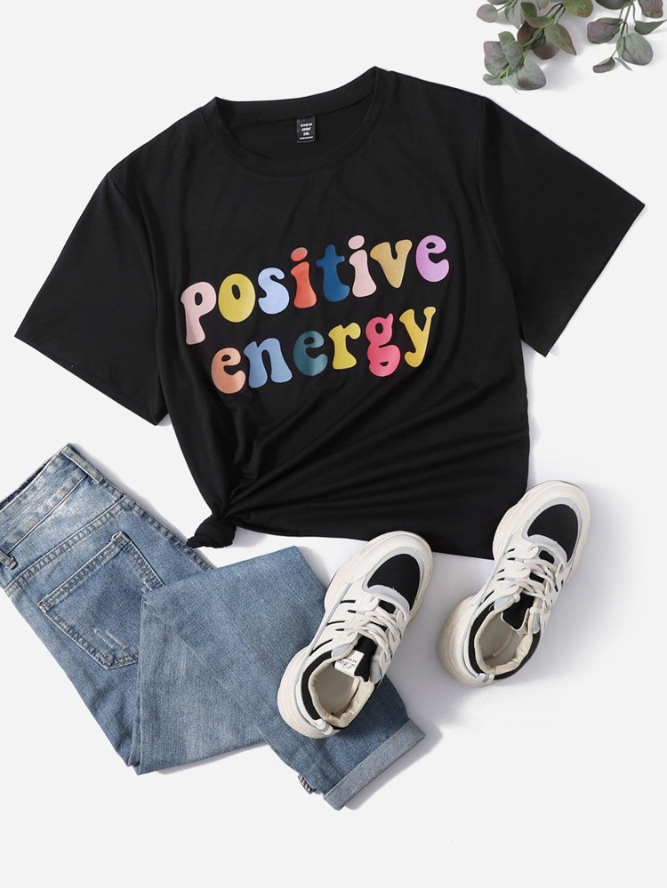 Plus Letter Graphic Tee | SHEIN