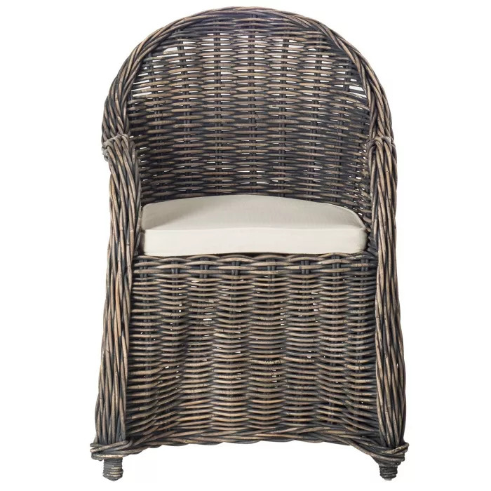 Allista Wicker Club Chair Black - Safavieh | Target