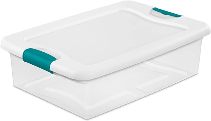 STERILITE Latching Storage Box, See-Through Base, 32-Qt | Amazon (US)