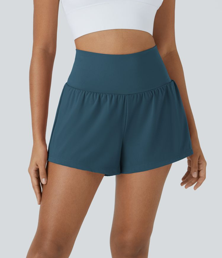 Women’s SoftlyZero™ Airy Super High Waisted Cool Touch Yoga Shorts with Pockets - Halara | HALARA