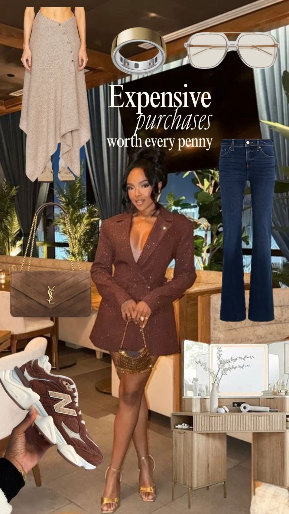 These are my expensive purchases that were actually worth it 🤍

Yes — every piece here is over $100. And no, this isn’t about buying everything at once. This is about intentional splurges that I use over and over again and still reach for years later.

When I do spend more, it’s because:
• the quality holds up
• the fit and silhouette stay timeless
• I can style it multiple ways
• it earns its place in my everyday wardrobe

I share a lot of Amazon, Walmart, and affordable finds because that’s real life — but I also believe in treating yourself sometimes. For me, that’s usually a once-a-quarter kind of purchase, not an impulse buy.

If you’re ever going to invest, these are the kinds of pieces I’d buy again without hesitation.

✨ Quick note: sometimes when I link items on LTK, they may show in a different color — if you see the same silhouette, still click it because it usually comes in multiple color options.

Everything from these looks is linked below 👇🏽
