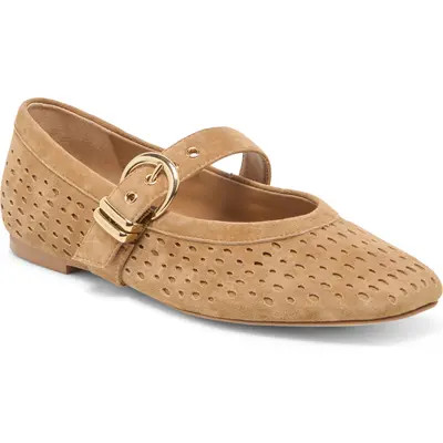 Dolce Vita Mikela Mary Jane Flat in Olive Suede at Nordstrom, Size 6 | Nordstrom