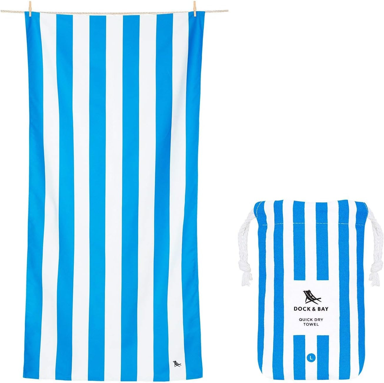 Dock & Bay Beach Towel - for Travel, Swimming, Camping, Holiday - Super Absorbent, Quick Dry, San... | Amazon (US)