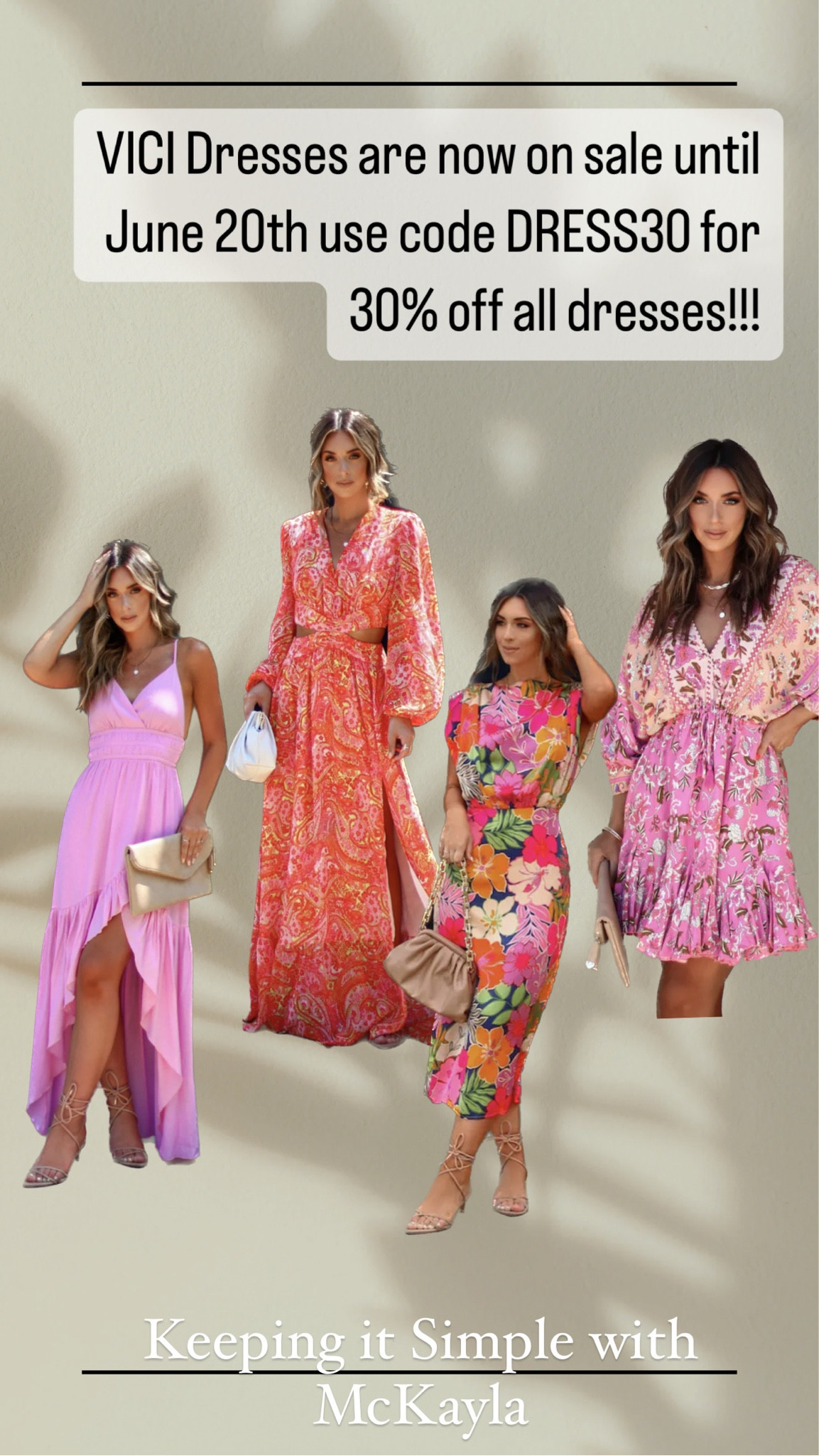 Vici dresses are 30% off with dress30!!! 

#LTKunder100 #LTKFind #LTKsalealert