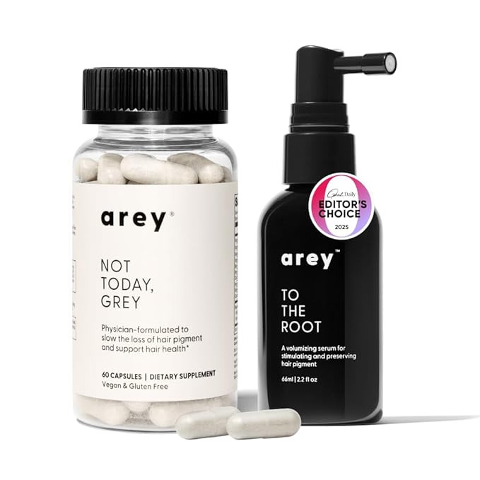 Arey The System Daily Hair Serum & Supplement for Women & Men | Slows Grey Hair Growth in 3–6 M... | Amazon (US)