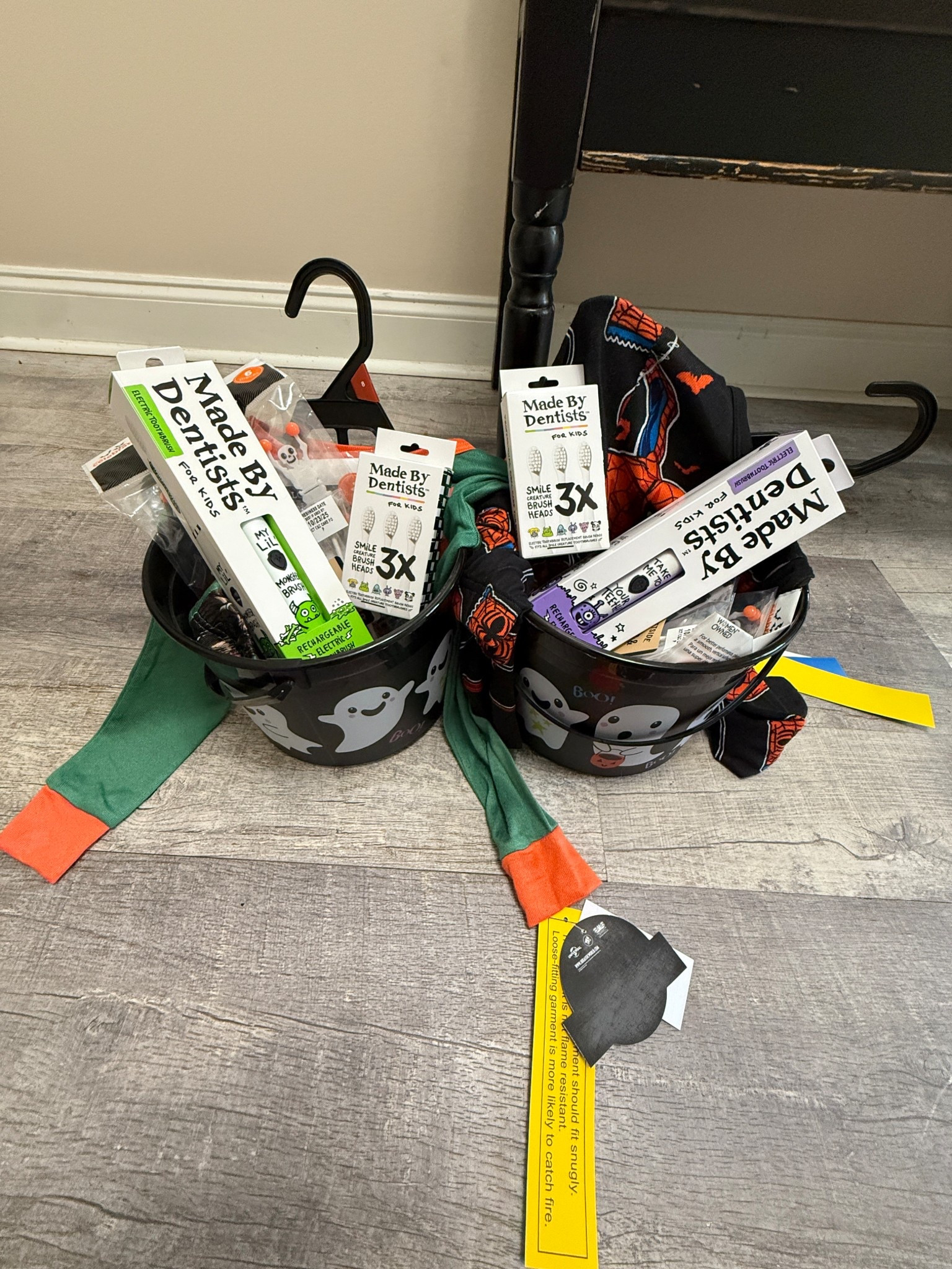 🪥✨ Even our Halloween baskets got a tooth-friendly touch this year! 🎃
The boys are going to love their Made By Dentists toothbrushes. These created by real dentists and perfect for keeping those candy-loving smiles bright! 😁
This is  a spooky-cute idea to balance out all the treats with a little extra clean! 👻🦷 #madebydentist 