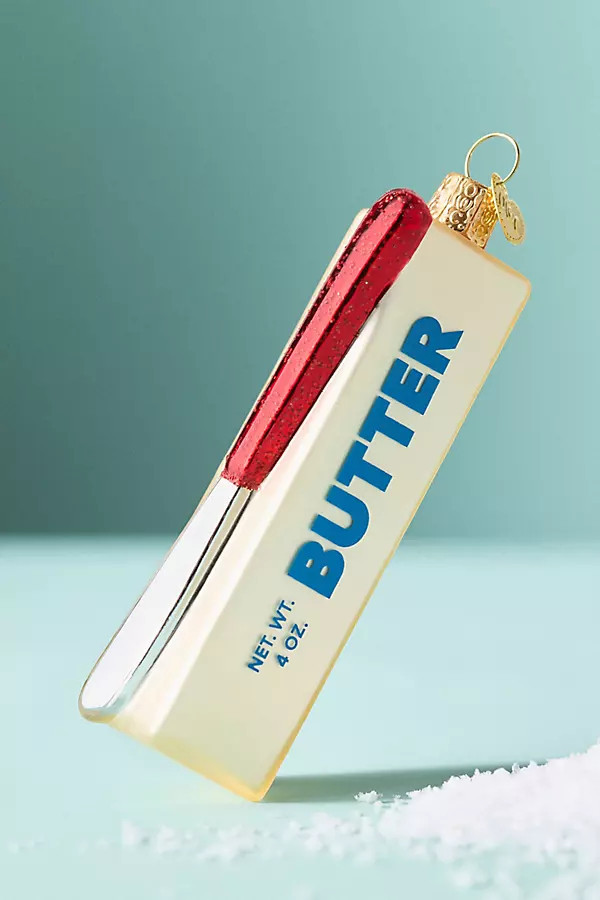Butter Stick Glass Ornament | Anthropologie (US)