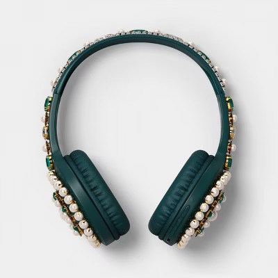 Embellishment Over the Ear Headphones - heyday™ Jewel Green | Target