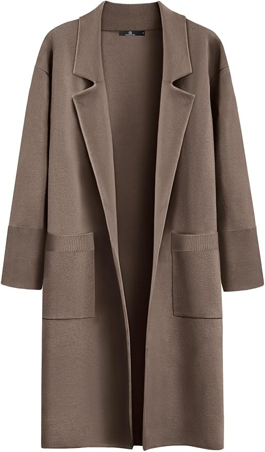 LILLUSORY Women's Long Dressy Cardigan Sweaters Fall Oversized Coatigan Jackets 2024 Knit Busines... | Amazon (US)