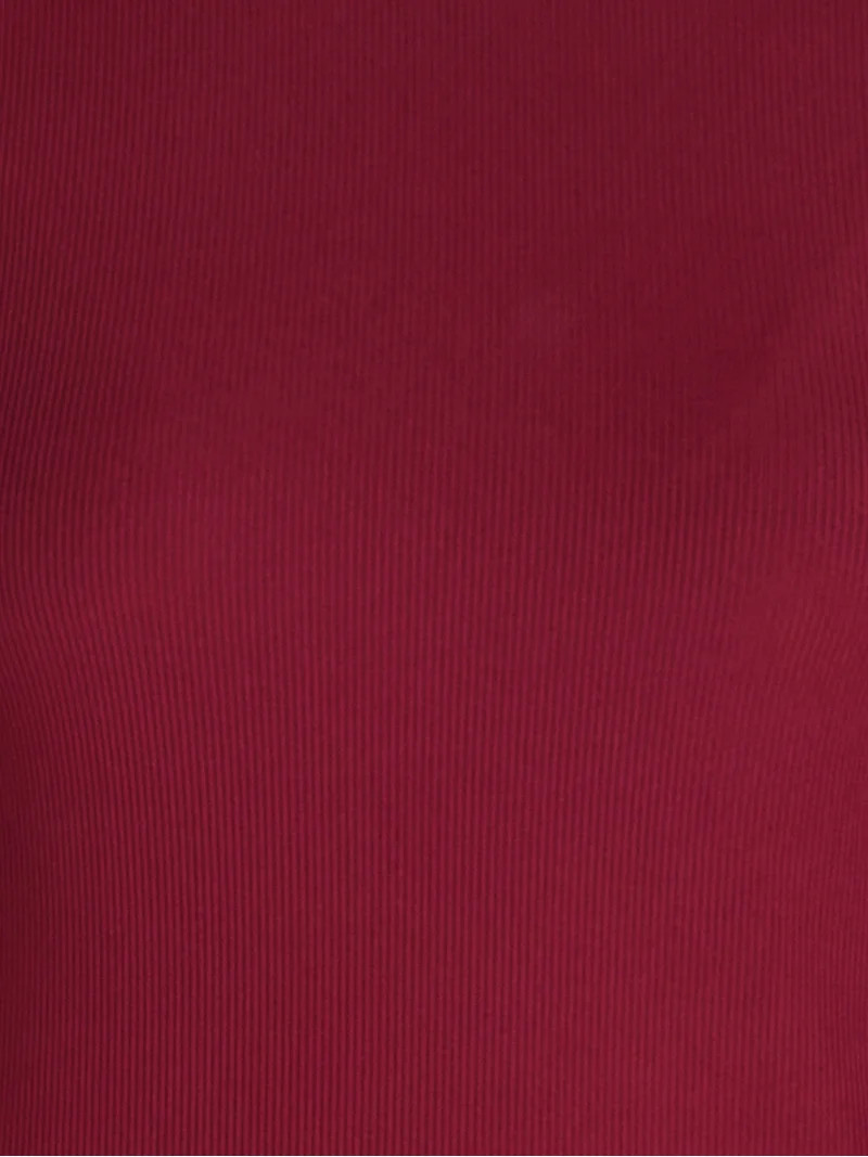 No Boundaries Ribbed Crewneck Tee with Long Sleeves, 1 or 2-Pack, Women's & Women's Plus XXS-XXL | Walmart (US)