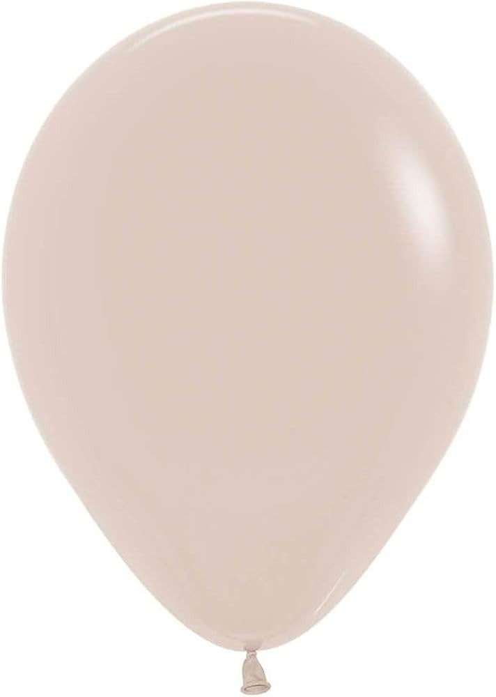 11" Fashion White Sand Sempertex Balloons (50 Count) (White Sand) | Amazon (US)
