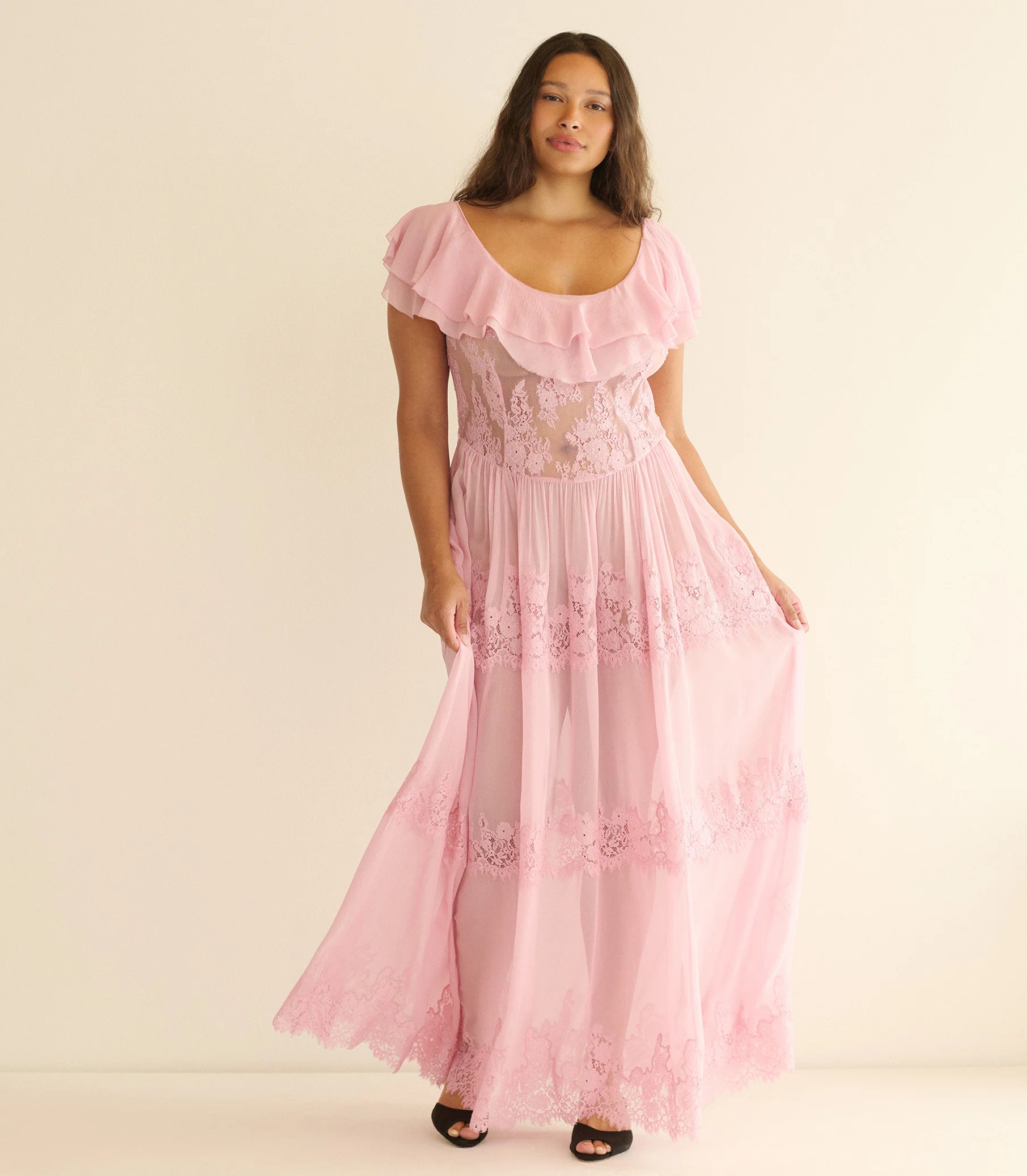 Joyelle Dress - Pink Hydrangea | DÔEN | DOEN