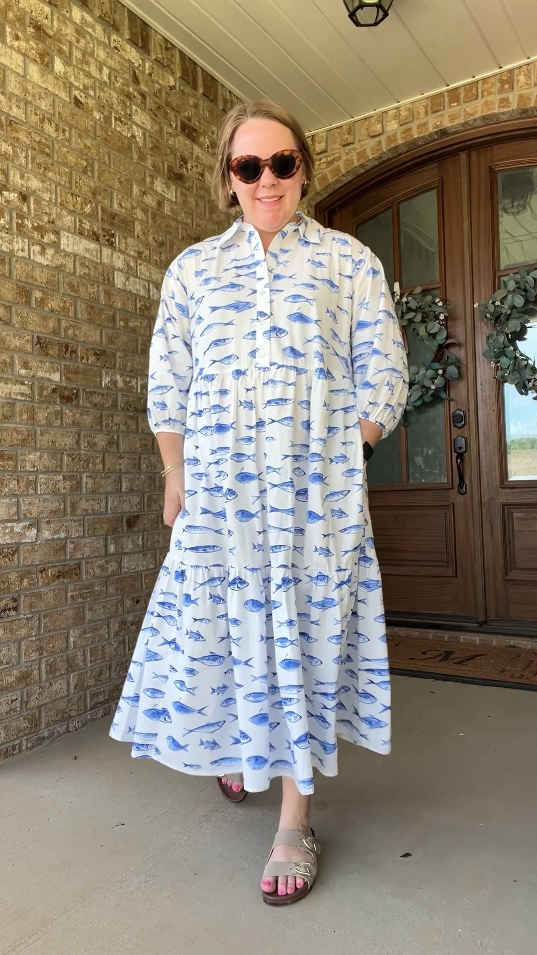 Sunday best — fisherman core style, Anthropologie Bettina dress, Rothy’s buckle slide sandals, Amazon sunglasses, yearly co bangles 

#LTKStyleTip #LTKMidsize #LTKShoeCrush