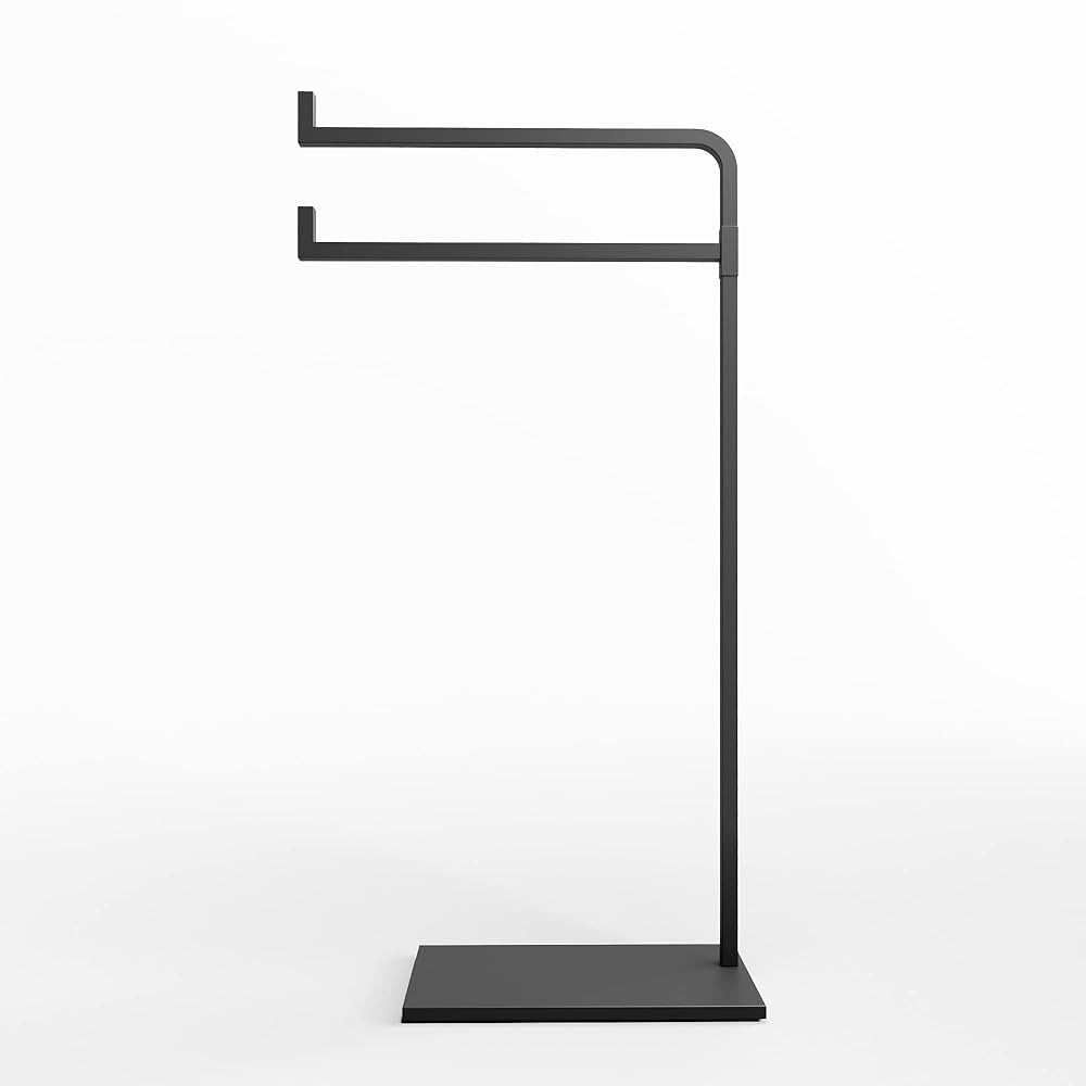 Hand Towel Holder for Bathroom Countertop - 17 Inch Tall Black Free-Standing Hand Towel Stand for... | Amazon (US)