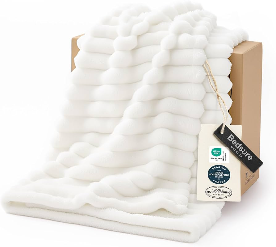 Bedsure GentleSoft White Throw Blanket for Couch - Halloween Decorations for Fall Home Living Roo... | Amazon (US)