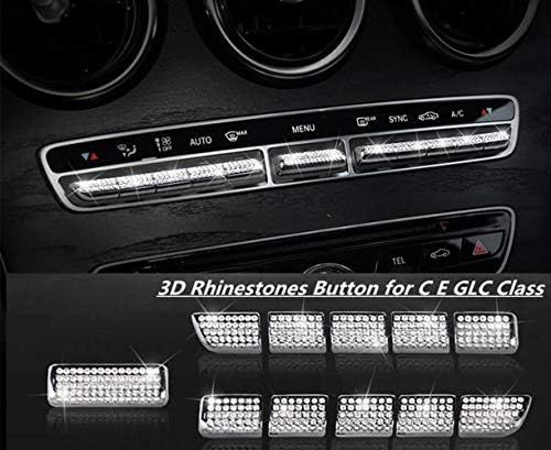 YUWATON Car Bling Accessorise for Mercedes Benz C250 C300 E300 E350 CLS GLC EQC AC Air Conditione... | Amazon (US)