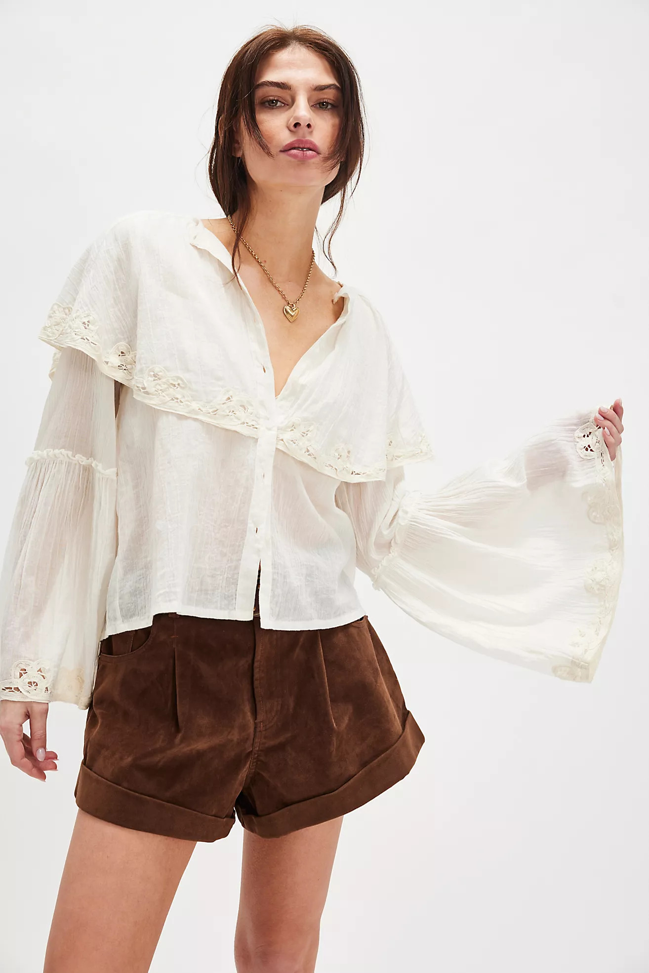 Riley Battenburg Blouse | Free People (Global - UK&FR Excluded)