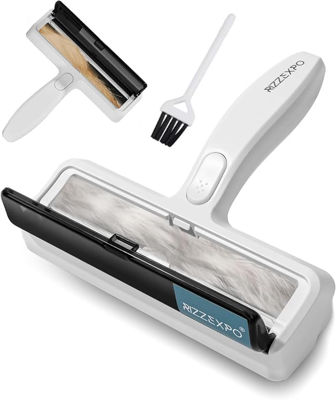 Reusable lint Roller with Brush, Lint Roller for Cat Hair & Dog Fur, Ideal for Furniture, Carpets... | Amazon (US)