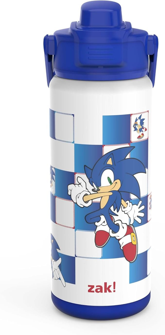 zak! Beacon Insulated Bottle, Sonic the Hedgehog - 20 oz - Durable Stainless Steel - Double-Wall ... | Amazon (US)