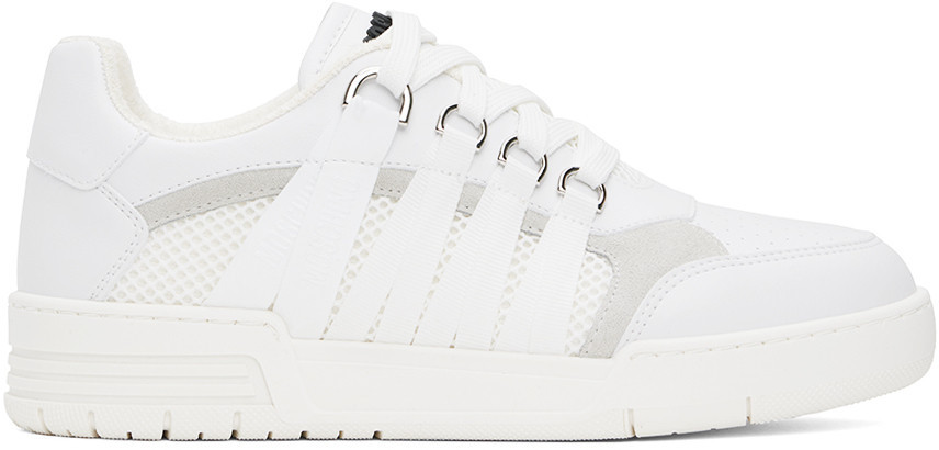 Moschino White Streetball Sneakers | SSENSE
