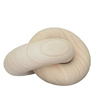 Wood Knot Decor Natural-2 Link Wooden Chain Link Coffee Table Wooden Knot Decorative Boho Farmhou... | Amazon (US)