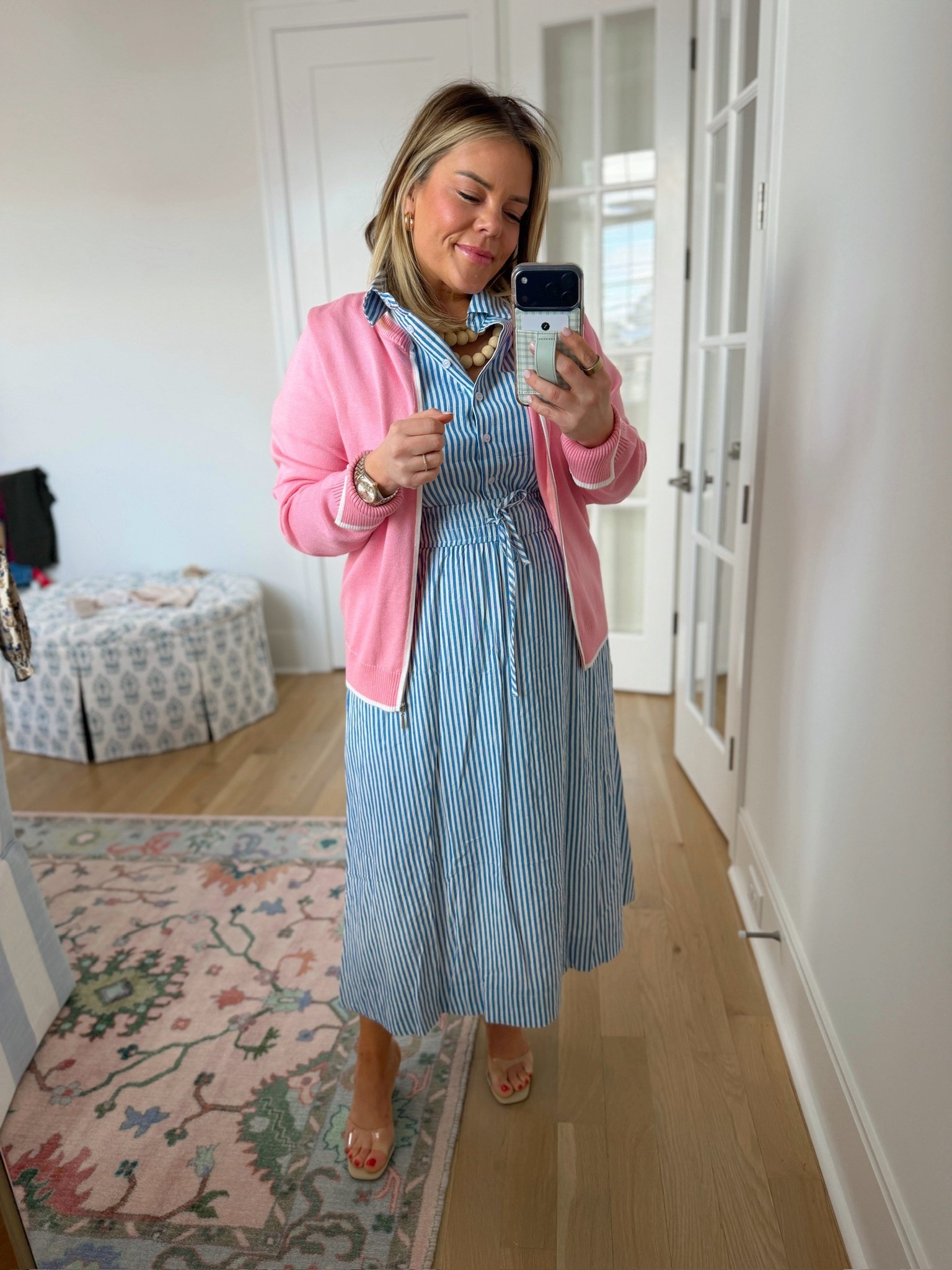 spring outfit, trendy outfit, women’s fashion, summer dress, knitted cardigan sweater, chic style, ootd

#LTKootd #LTKSeasonal