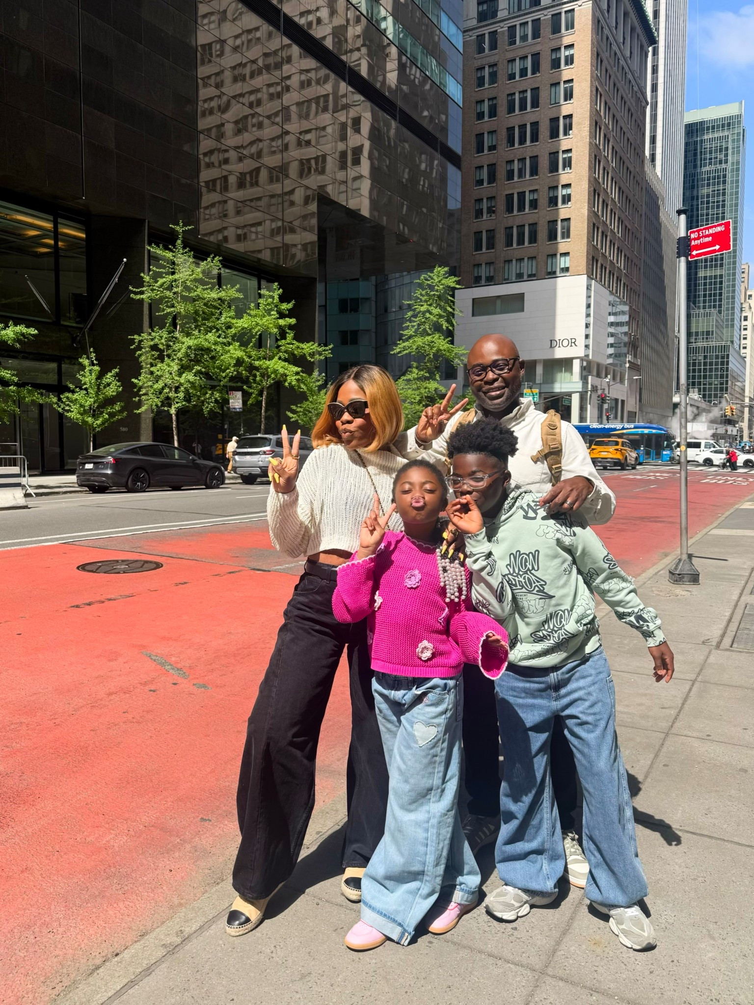 What we wore to New York City as a family ! It was about 65 degrees that day and sunny so it was the perfect weather 

#LTKootd #LTKmomlife #LTKdayinmylife