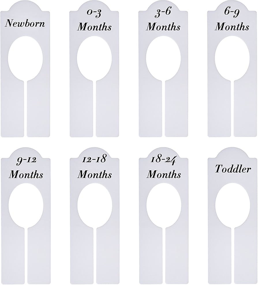 WILLBOND Closet Dividers Baby Nursery Clothing Rack Size Dividers Boy Girl Closet Organizer Divid... | Amazon (US)