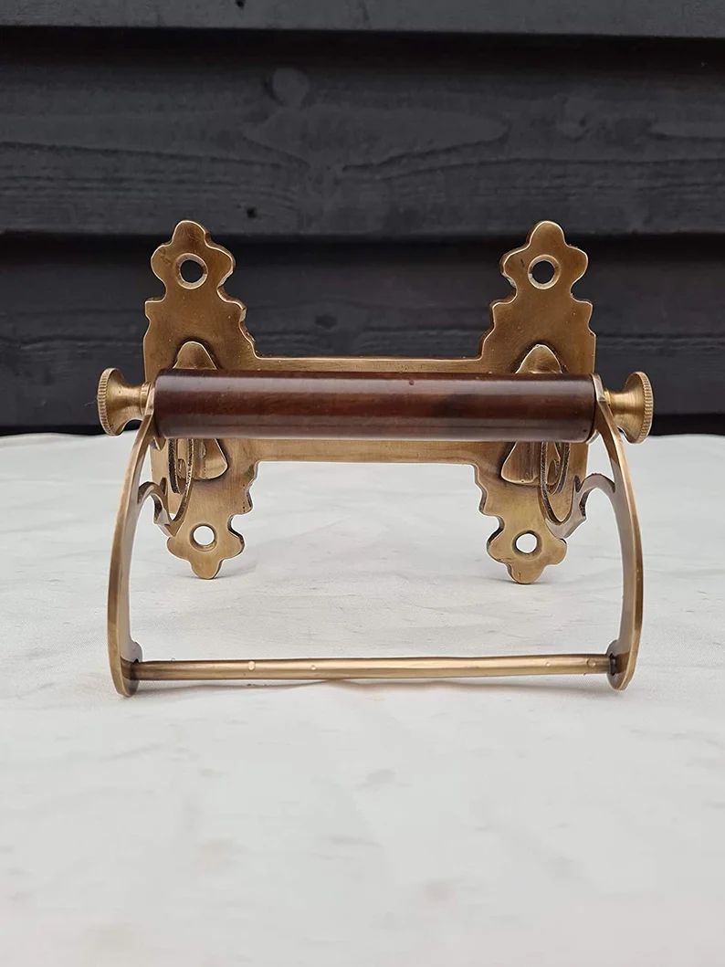 Retro Collections Victorian Toilet Roll Holder with Copper Antique/Bronze Finish Vintage Style (w... | Etsy (UK)
