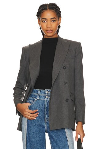 IRO Habana Blazer in Grey from Revolve.com | Revolve Clothing (Global)