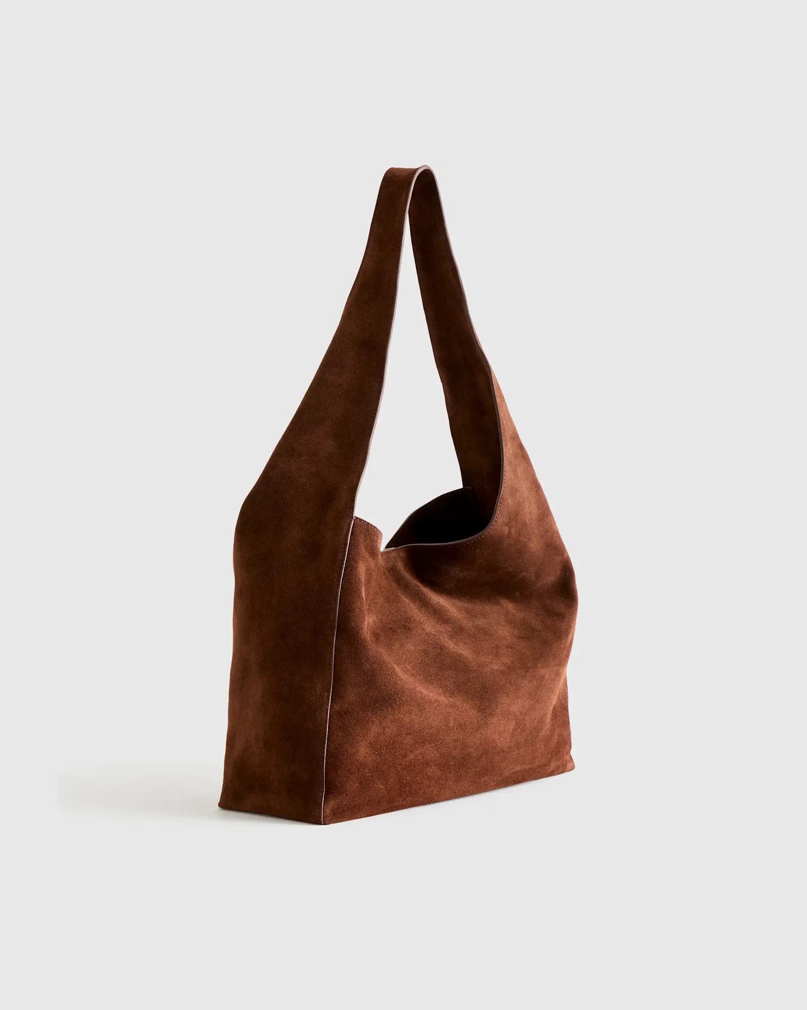 Italian Suede Slouchy Shoulder Bag | Quince