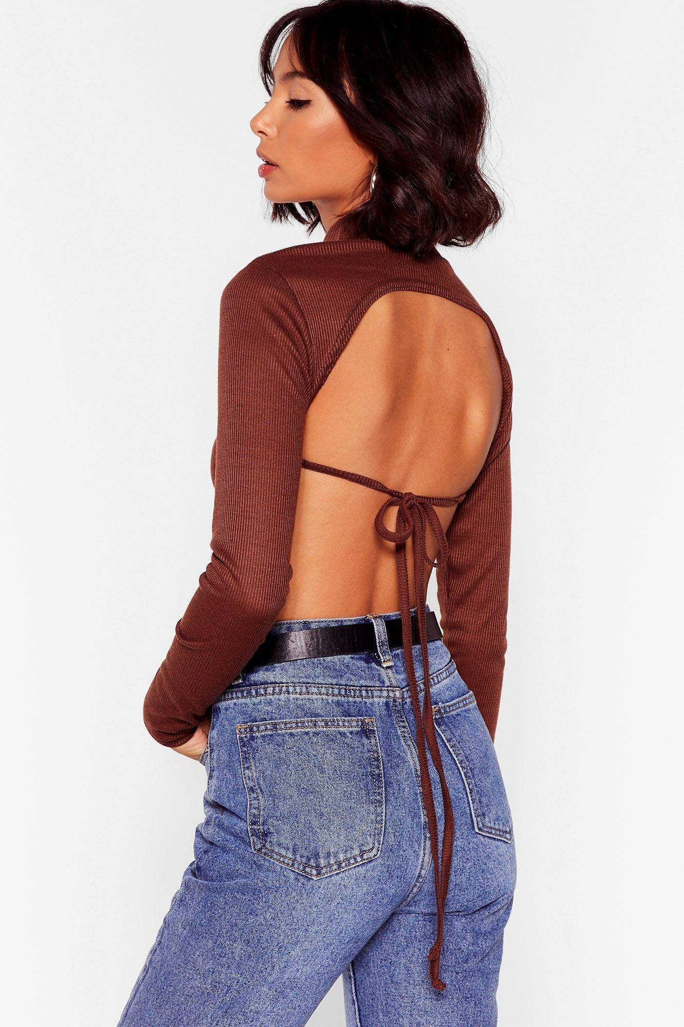 Out in the Open Back Tie Crop Top | NastyGal (US & CA)