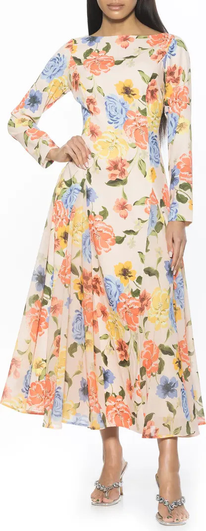 Elodie Floral Long Sleeve Maxi Dress | Nordstrom Rack