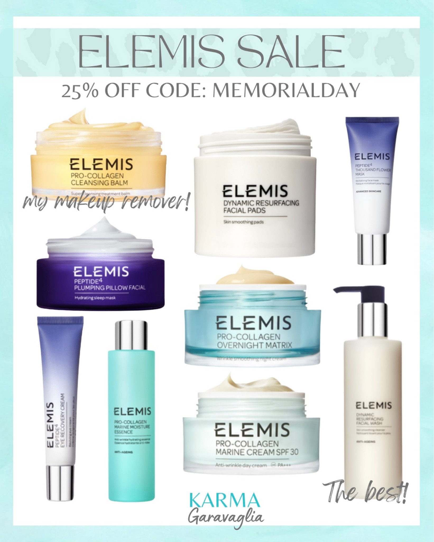 Elemis sale! 25% off site wide with code MEMORIALDAY

Skincare, high end skincare, skincare routine, Elemis bestsellers, Elemis favorites, beauty 

Follow me for more fashion finds, beauty faves, lifestyle, home decor, sales and more! So glad you’re here!! XO!!

#LTKbeauty #LTKunder100 #LTKsalealert