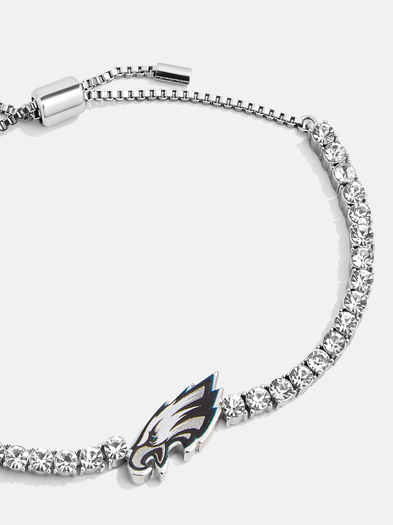 Philadelphia Eagles NFL Silver Tennis Bracelet | BaubleBar (US)