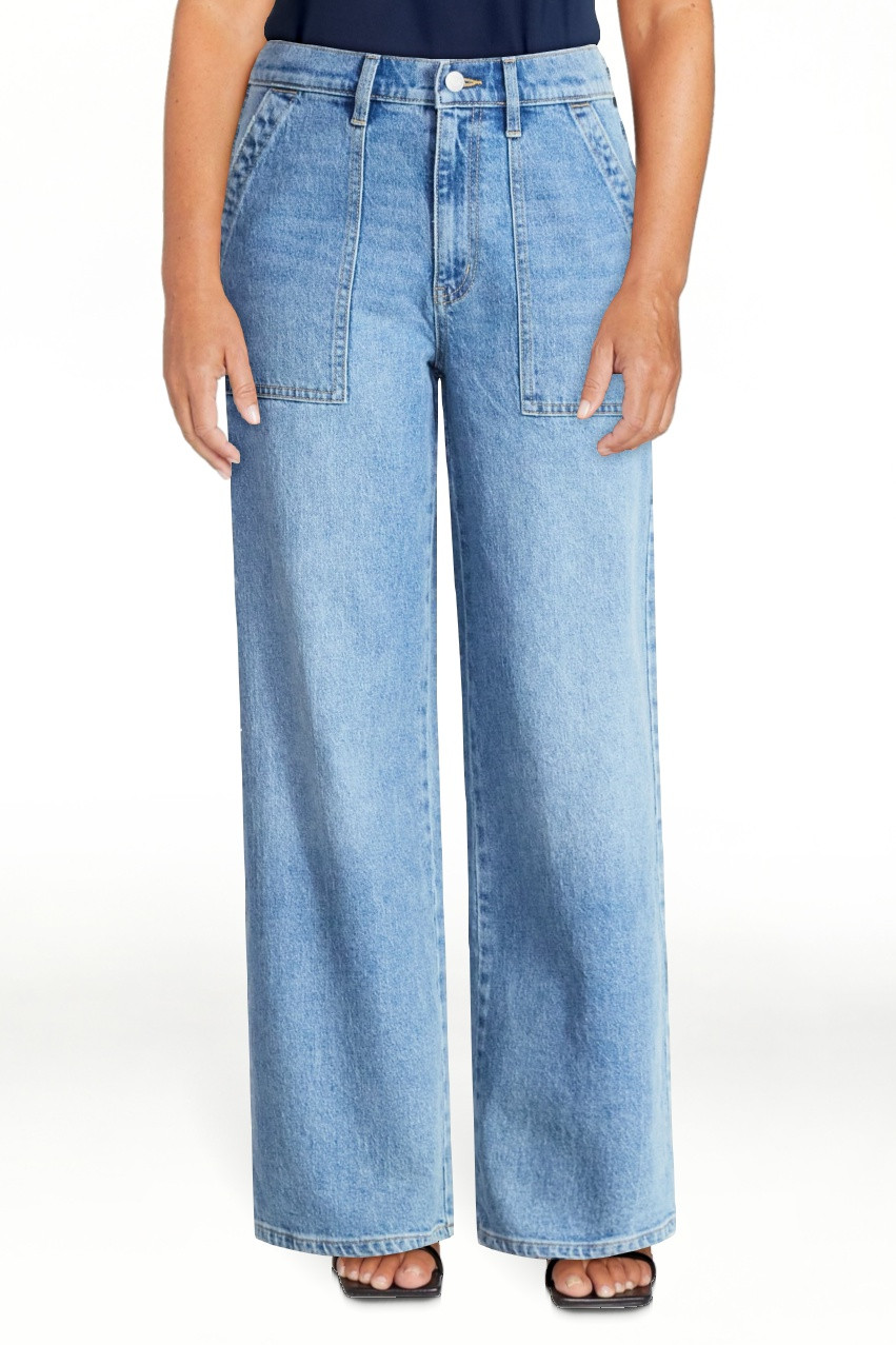 Time and Tru Women's Wide Leg Utility Trousers, 31" Inseam, Sizes 0-20 | Walmart (US)