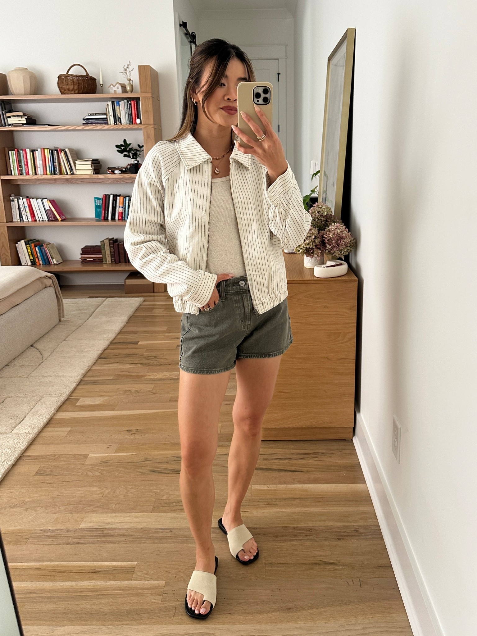 Love the @abercrombie new arrivals right now!! Linking some of my favorites below. 
• Jacket size XS, 
• shorts size 24

   

Spring Abercrombie new arrivals, petite style, petite outfit ideas, spring outfit ideas, denim shorts, white jacket 

 #AbercrombiePartner #ad #sponsored #giftedproduct