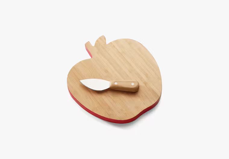 Knock On Wood Apple Cheese Board With Knife | Kate Spade (US)
