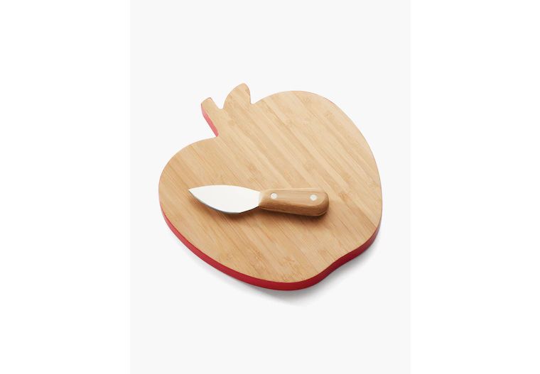 Knock On Wood Apple Cheese Board With Knife | Kate Spade (US)
