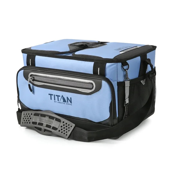 Titan by Arctic Zone 18 Can Dual Zone Zipperless Soft Cooler, 12 Quart, Rainwash Blue | Walmart (US)