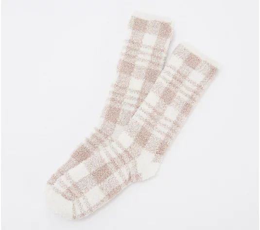 Barefoot Dreams Cozy Chic Women's Plaid Socks | QVC