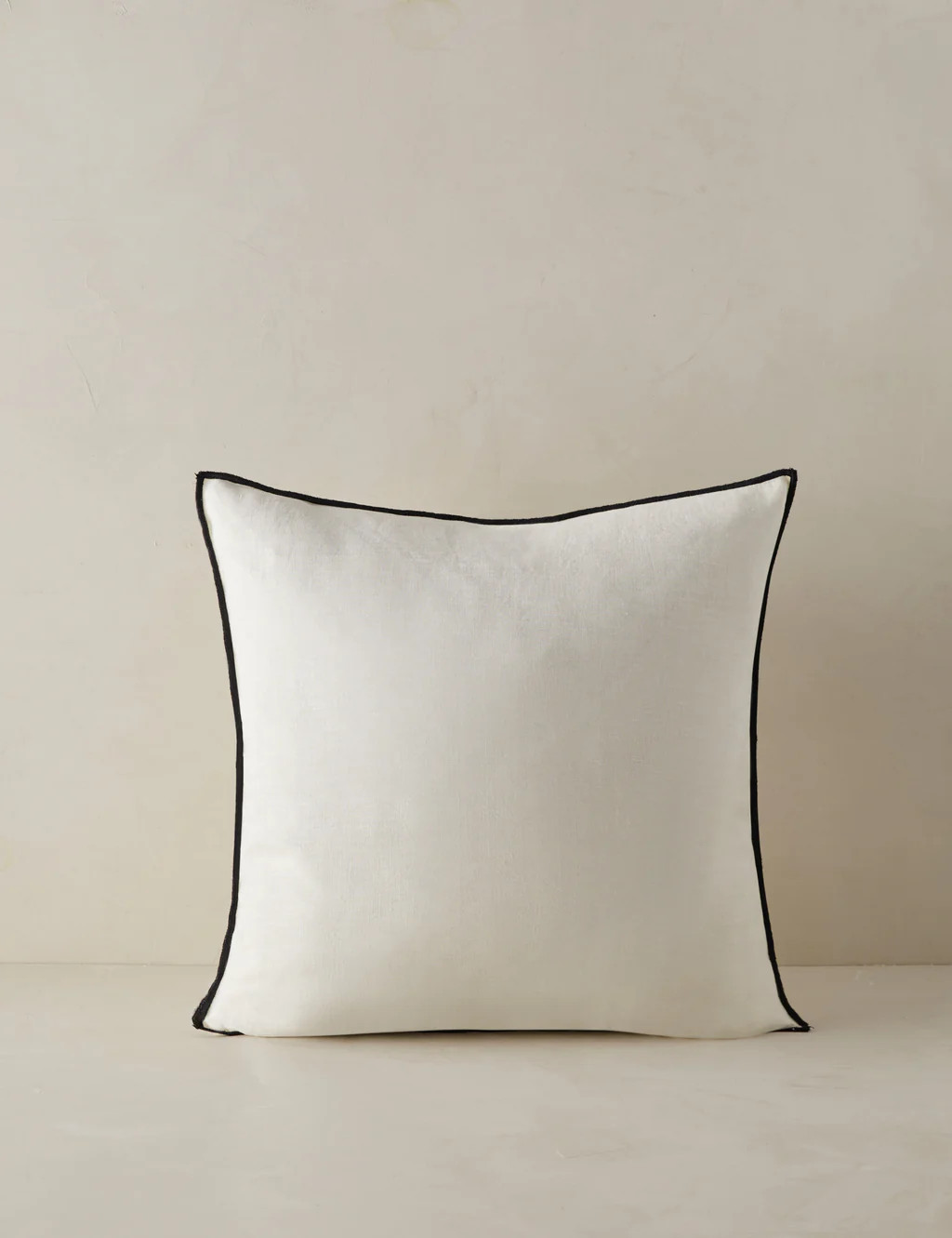 Carys Contrast Linen Pillow | Lulu and Georgia 