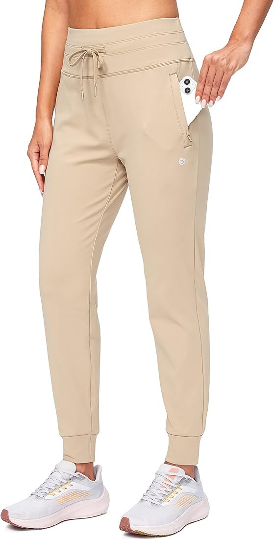 G Gradual Women's Fleece Lined Joggers High Waisted Water Resistant Thermal Winter Sweatpants Run... | Amazon (US)