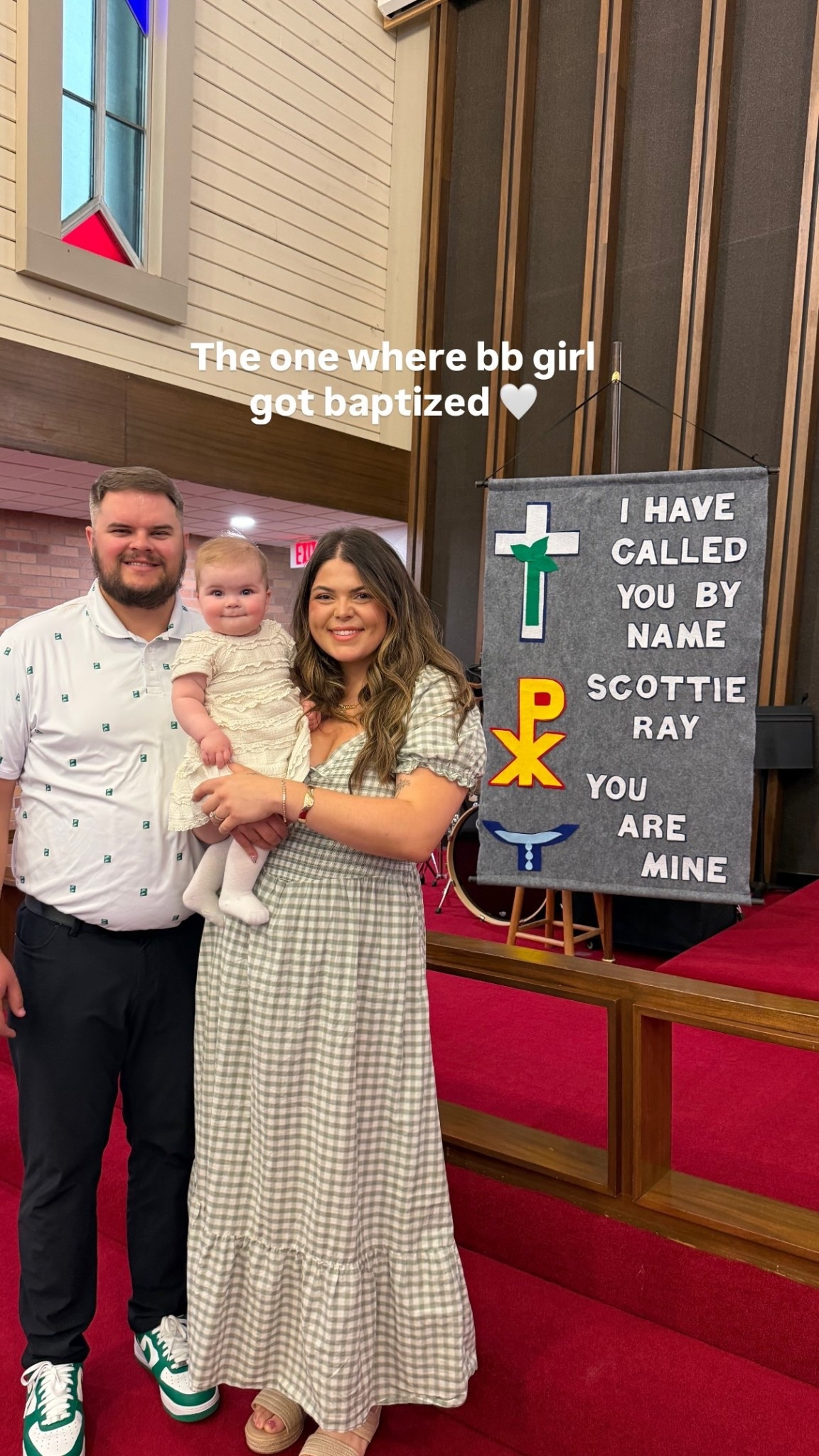 The one where bb girl got baptized 🤍