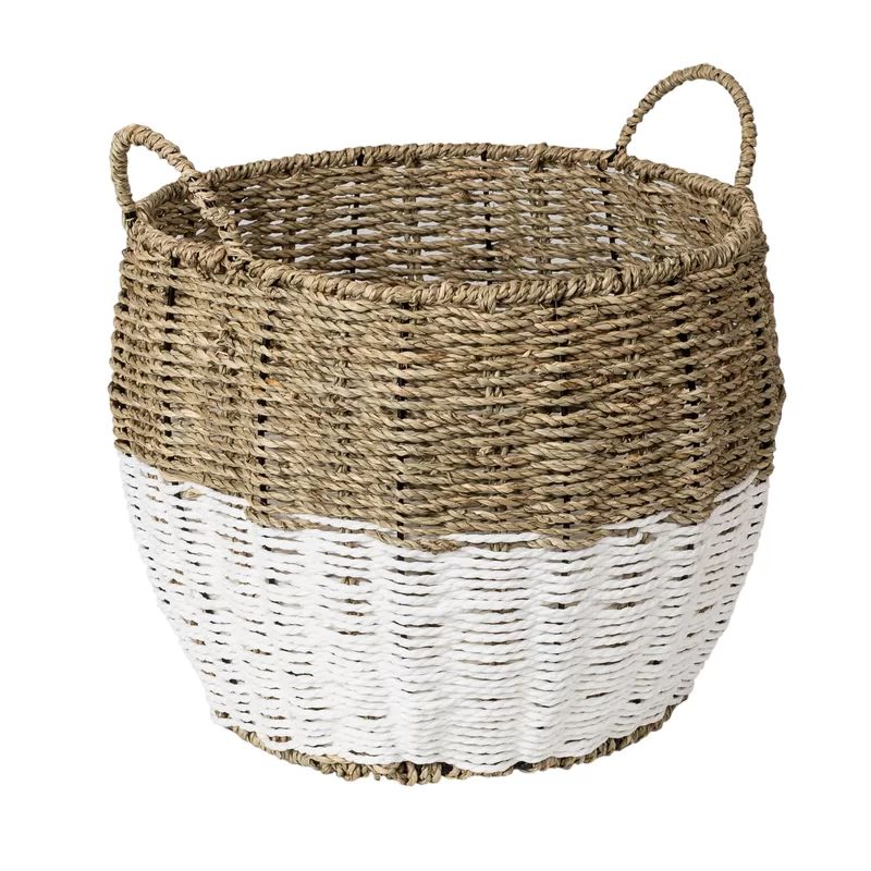 Round Nesting Seagrass 3 Piece Wicker/Rattan Basket Set | Wayfair North America