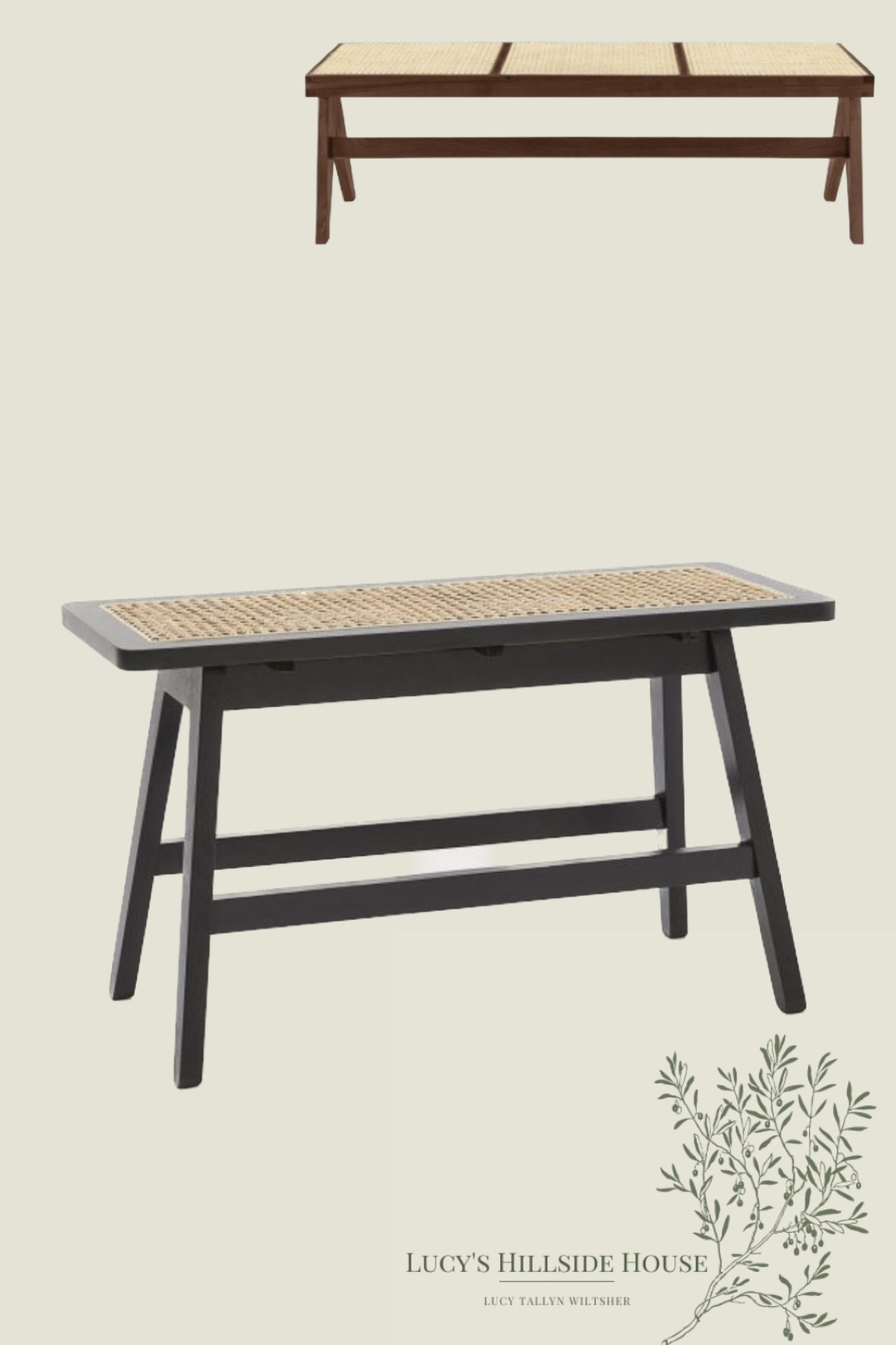 Rattan bench for dining room furniture or use as a side table or coffee table 

#LTKfamily #LTKhome #LTKeurope