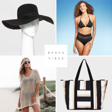 Beach vibes | Target Finds 

I am loving this look for a stylish and instagram worthy photo op on the beach! 

I especially love this black beach hat for traveling because it’s floppy and foldable - perfect for packing away in your luggage! 

Beach Trip | Spring Break | Vacay | Vacation | Beach Hat | Beach Cover Up | Swim Suit | Bikini | Beach Bag 

#LTKswim #LTKitbag #LTKtravel