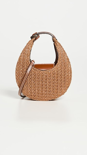 Raffia Micro Moon Bag | Shopbop